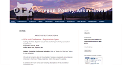 Desktop Screenshot of oregonpoets.org